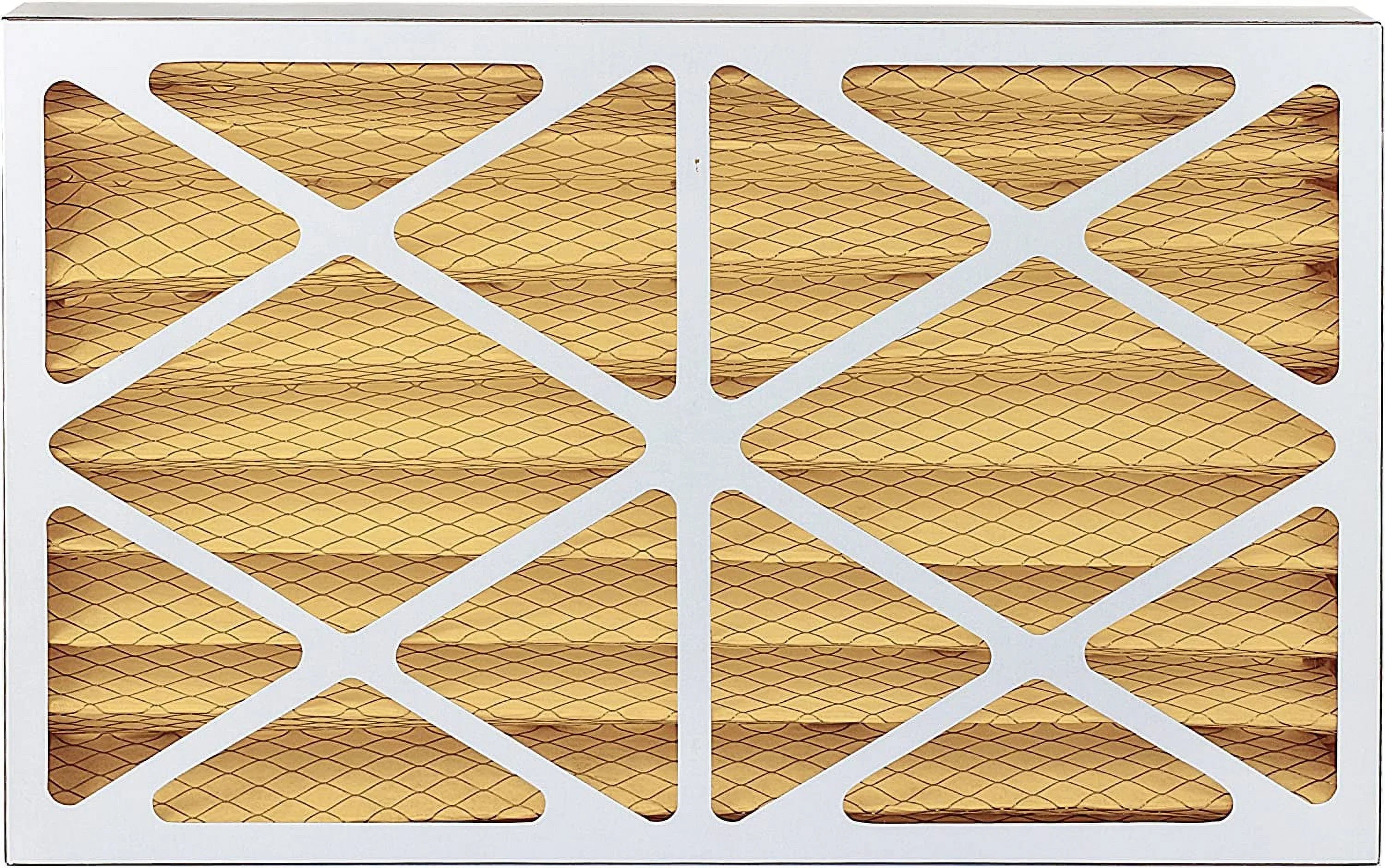Filterbuy 10x25x4 MERV 11 Pleated HVAC AC Furnace Air Filters (3-Pack)