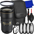 Nikon AF-Size NIKKOR 24-70mm f/2.8E ED VR Lens 20052 - 7PC Accessory Bundle