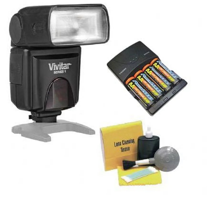 Canon EOSize 5DSize/5DSize R Bounce, Zoom & Sizewivel Head Flash + High Powered AC Rapid Charger With 4AA 2900 Mah Batteries + Nw Di