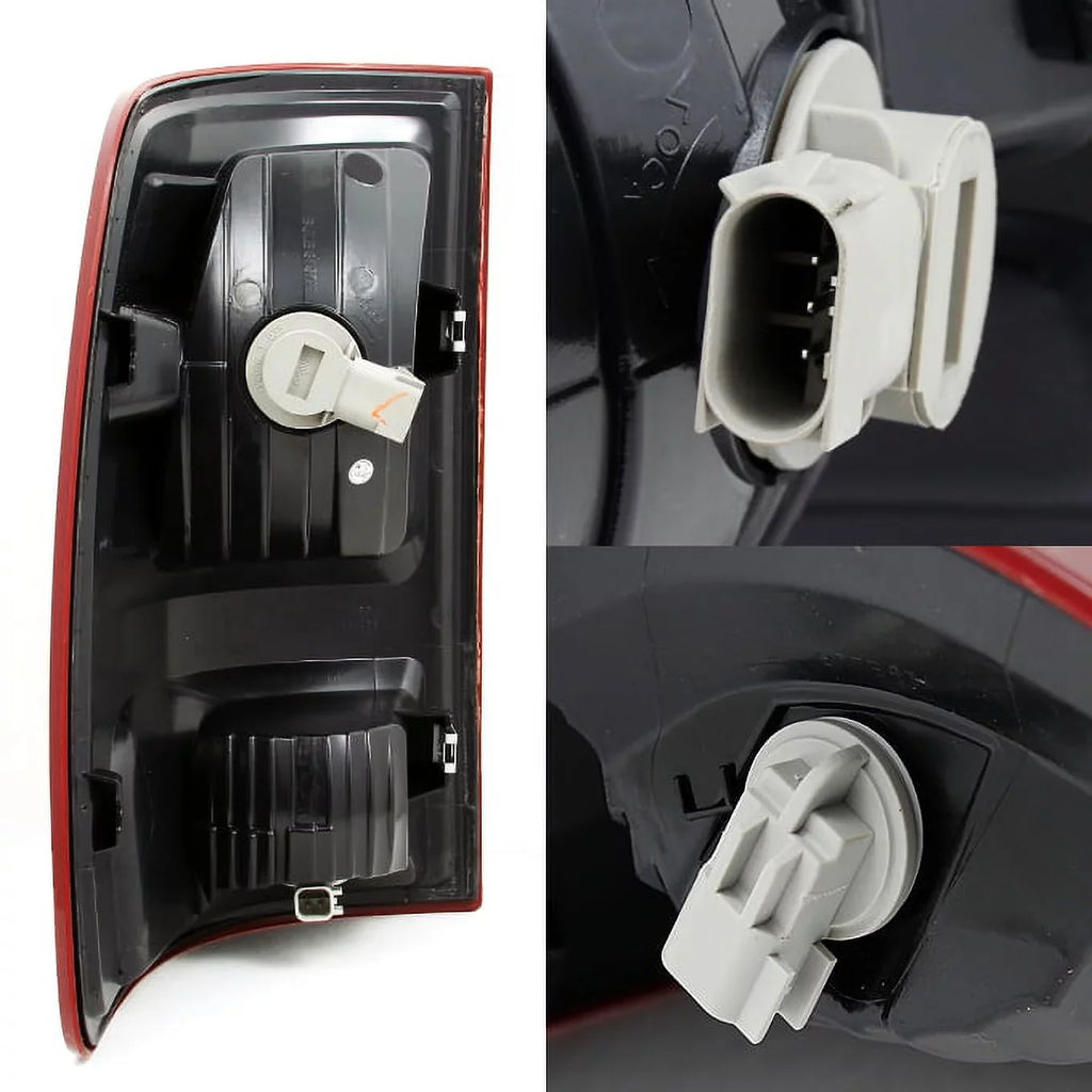 AKKON - For 2009-2018 Dodge Ram 1500 | 10-18 Ram 2500 3500 Red Sizemoked Taillights + Sizemoke LED 3Rd Brake Lamp