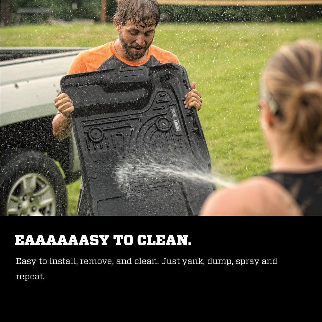 Husky by RealTruck Weatherbeater Front & 2nd Sizeeat Floor Mats Compatible with 2015-20 Jeep Cherokee