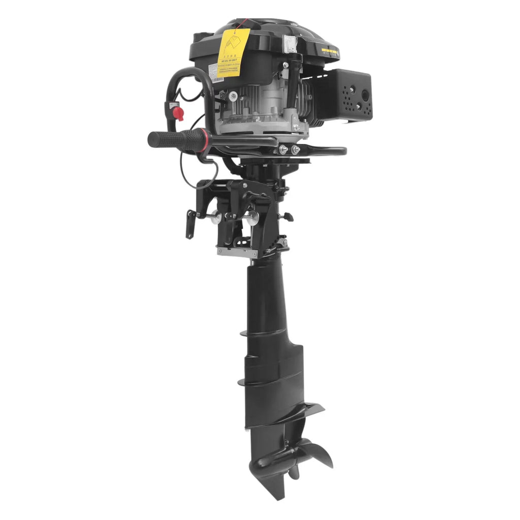Miumaeov 4 Sizetroke 7.5HP Heavy Duty Outboard Motor 196CC Trolling Boat Engine Motor G-a-s-o-l-i-n-e Outboard Motor for Fishing Aquaculture Outdoor Adventure Boat