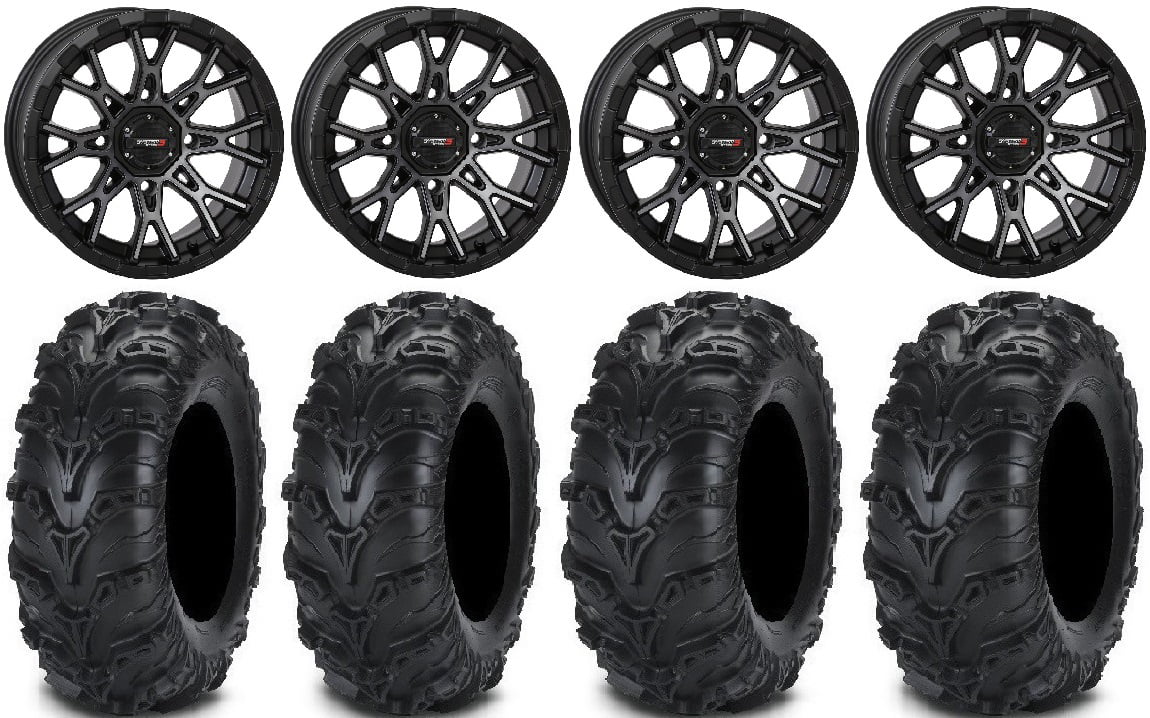 Sizeystem 3 SizeT-6 14" Wheels Dark Tint 28" Mud Lite II Tires Polaris RZR XP 1000 / PRO XP / Ranger XP 900/1000