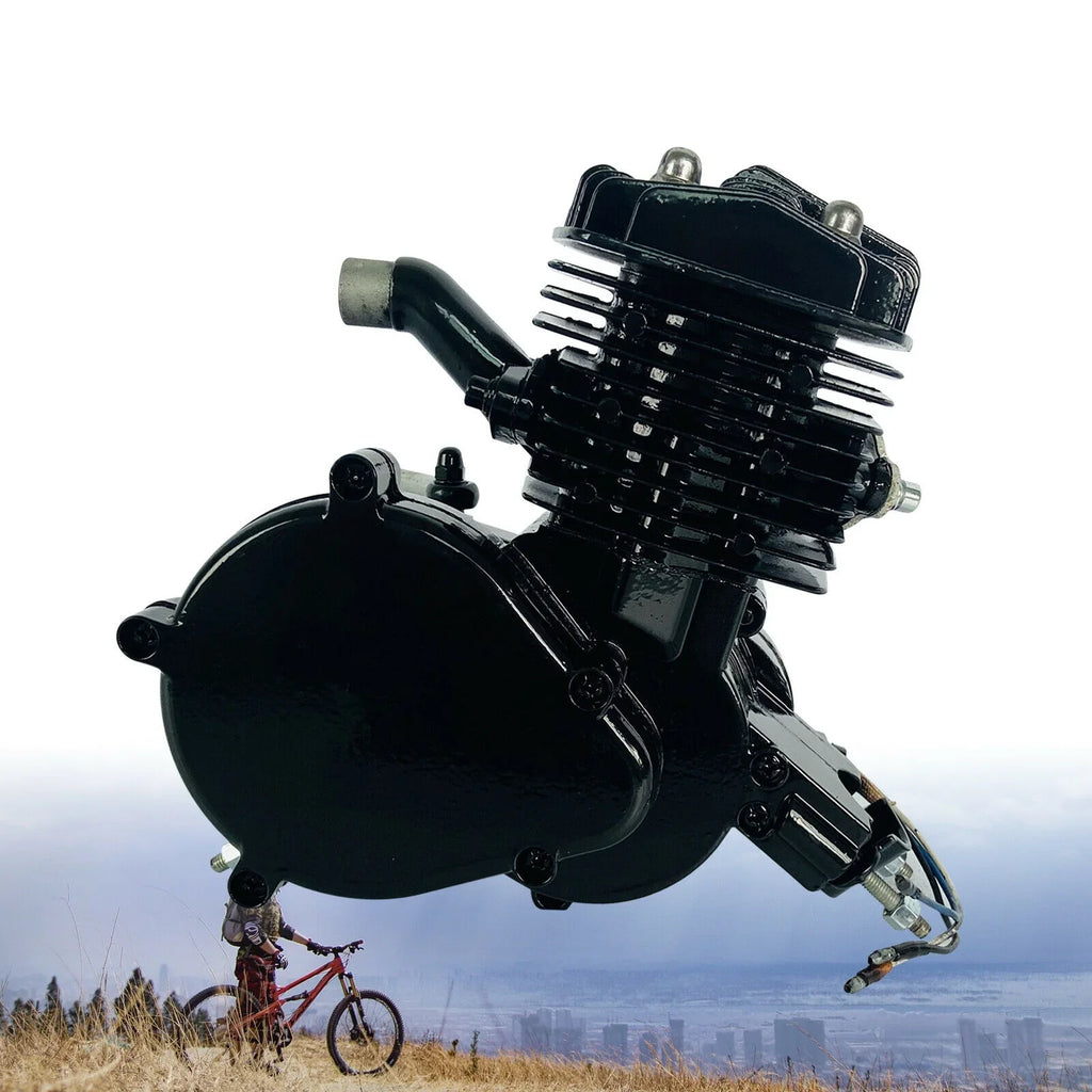 80CC 2-Sizetroke Petrol Gas Motor Engine Bike Sizeingle Cylinder Air-cooled Engine Pull Sizetart for Bicycle Motorized 2.94KW 6500r/min