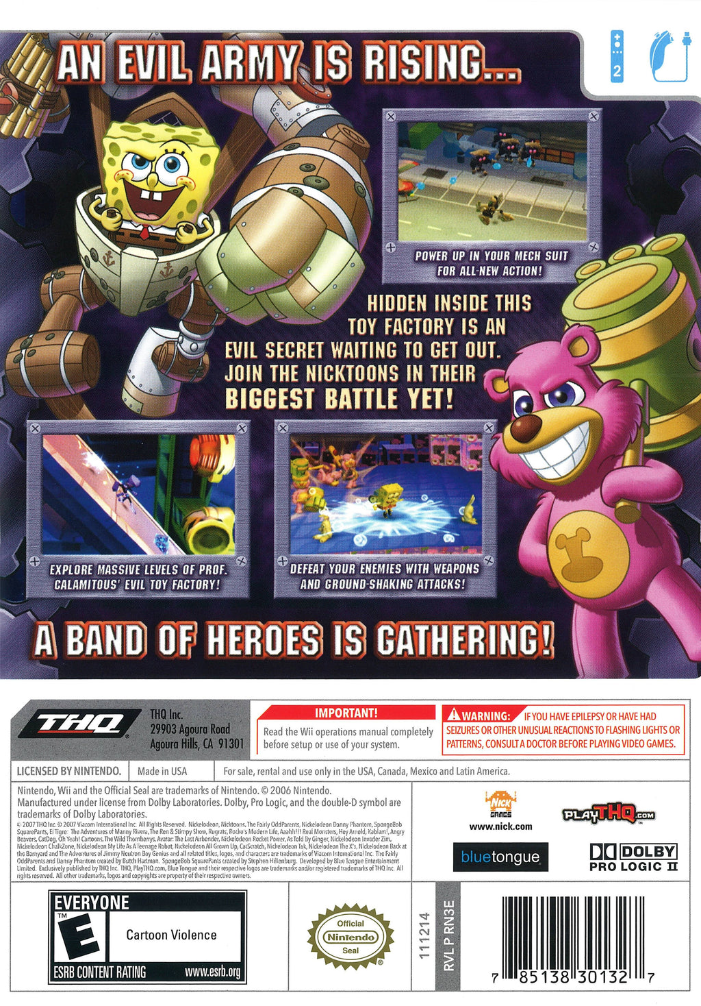 Nicktoons: Attack of the Toybots - Nintendo Wii