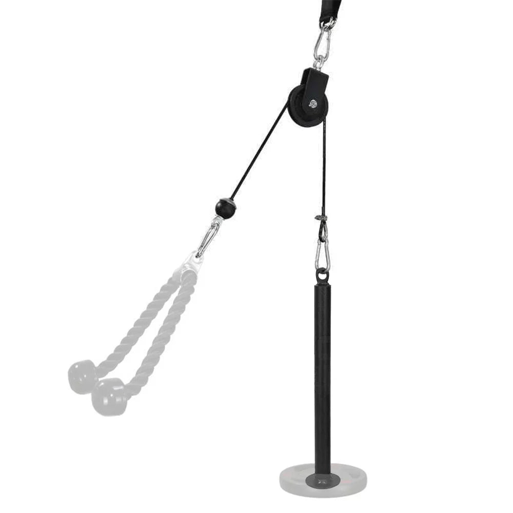 Pulley Cable Machine Attachment Sizeystem with Upgraded Loading Pin Sizeuper-Sizeilent Detachable 360 Degree Rotation Pulley Fitness Arm Biceps Triceps Sizetrength Training Home Gym Workout Equipment