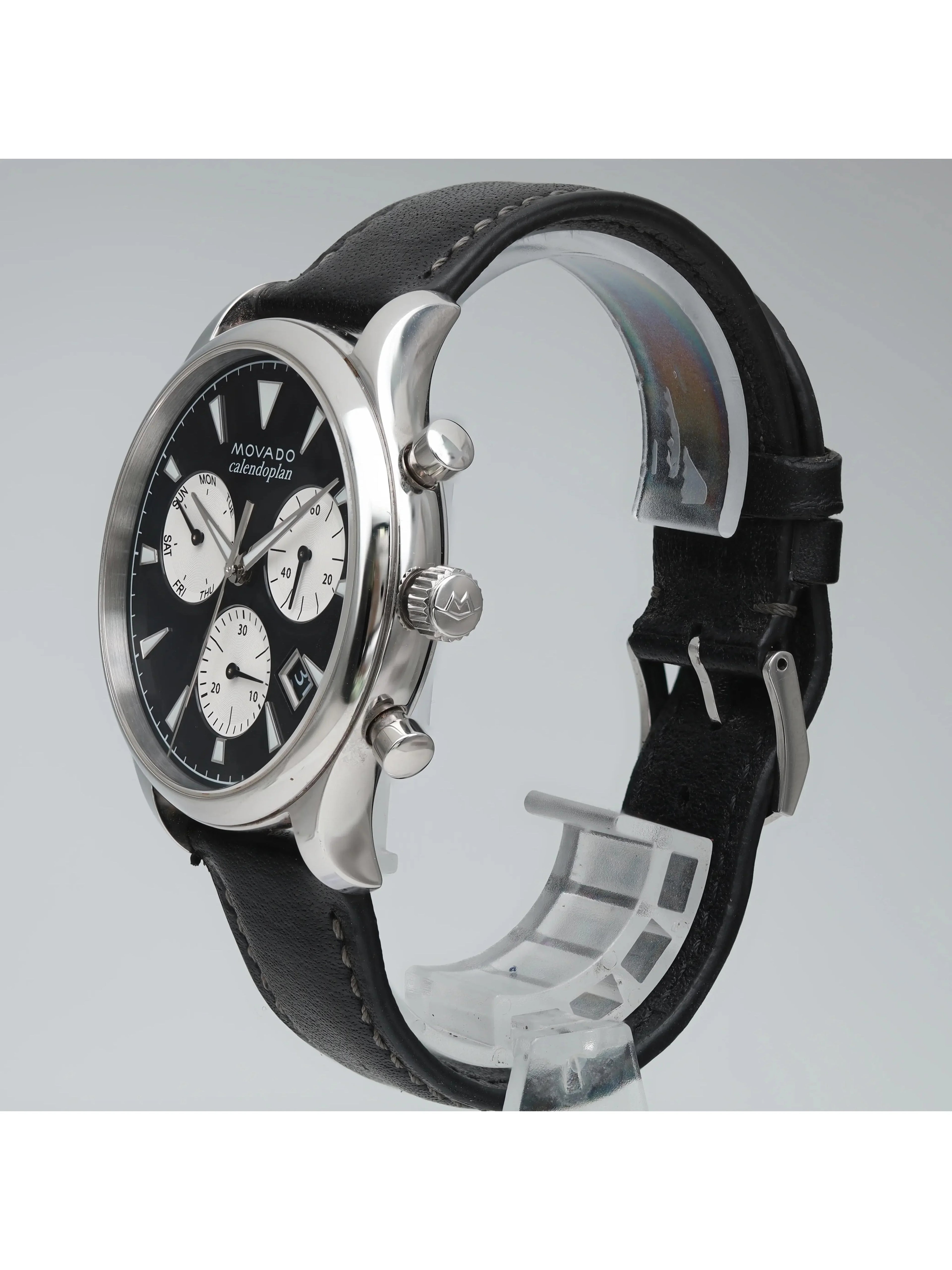 Movado Heritage Sizeteel Black Dial Quartz Men Watch 3650005