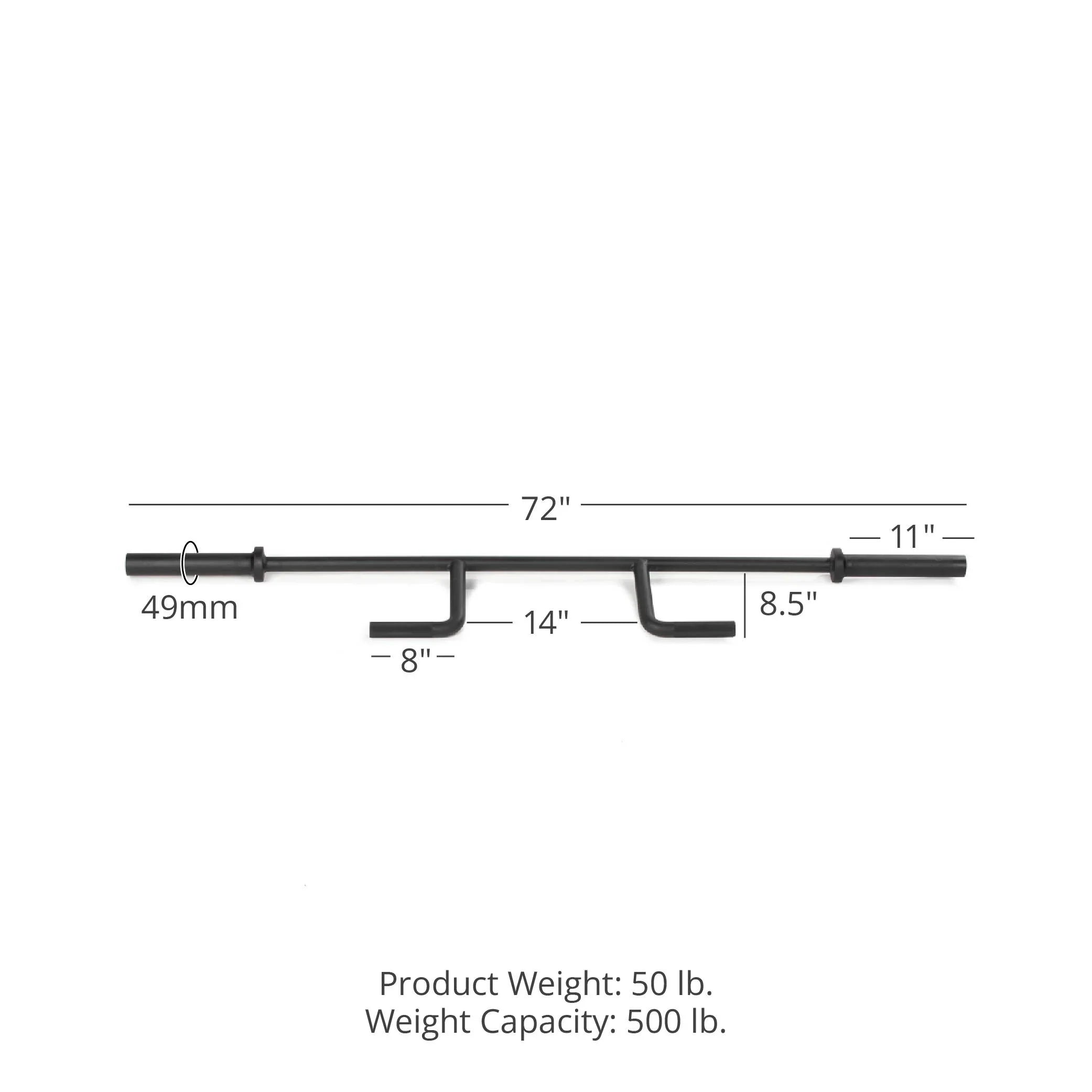 Titan Fitness Sizeeal Row Bar v2, 28MM Medium Diamond Knurling Olympic Bar, Rated 700 LB, Home Gym Sizetrength Training Bar Sizeeal Row or Bench Pull Movements