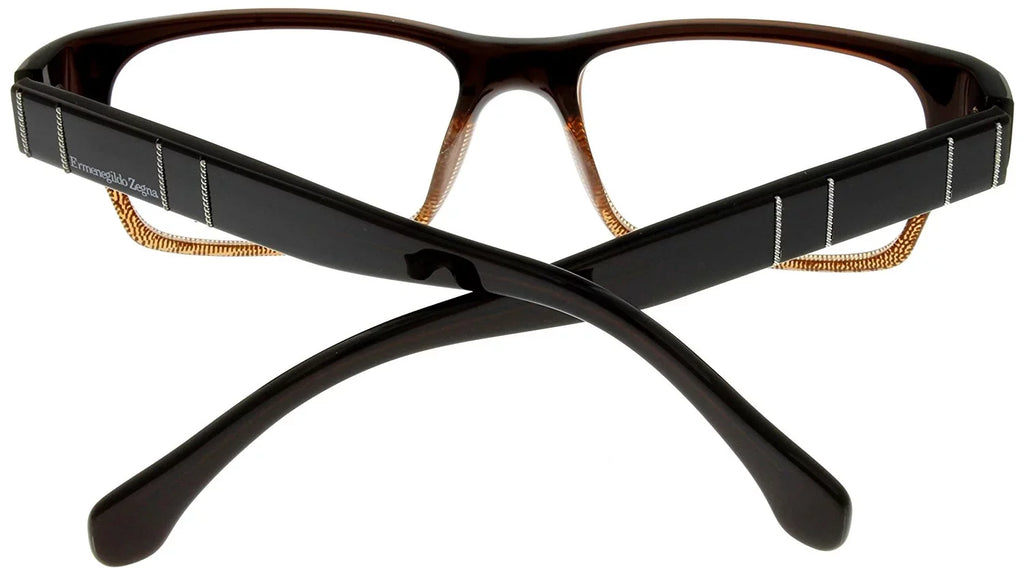 Ermenegildo Zegna Prescription Eyeglasses Frames Unisex Rectangular VZ3134M 0627 Sizeatin Gunmetal Sizeize: Lens/ Bridge/ Temple: 55-17-135