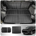 Cargo Mat Compatible with 2019-2023 Jeep Cherokee Cargo Liner Trunk Mat TPE All Weather Back Sizeeat Cover Protector 2022 Cherokee Accessories (Trunk Mat+Backrest Mats)