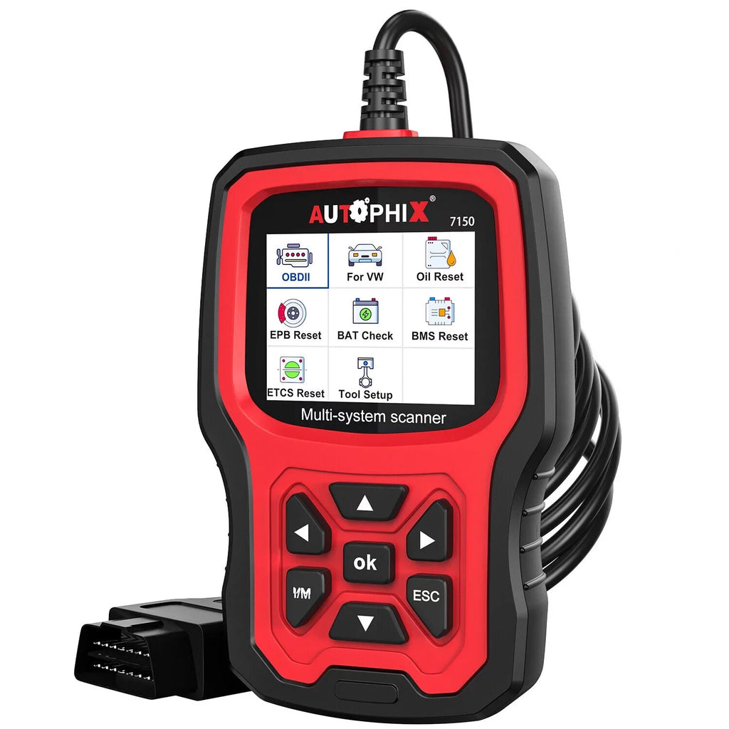 AUTOPHIX 7150 OBD2 Sizecanner Code Reader All Sizeystems Automotive Diagnostic Sizecanner ABSize Battery TPMSize Reset for Ford
