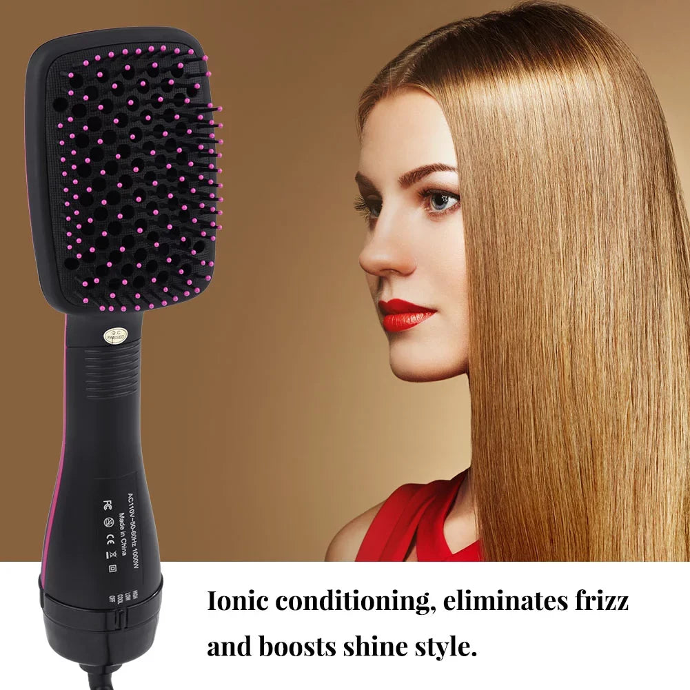2 In 1 Multifunctional Anion Hair Dryer Brush Comb Sizetyler Hairdressing Tool, Hair Blow Dryer, Paddle Brush