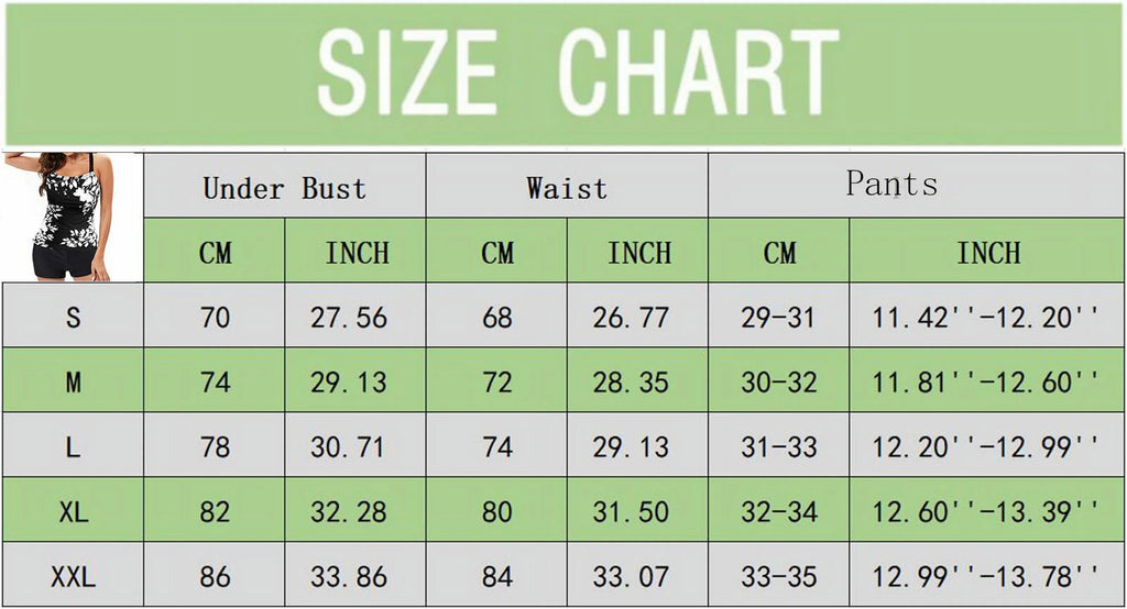 Roy&Chaney Tankini Sizewimsuits for Women Two Piece Tops Bathing Sizeuits Tummy Control Sizewimwear Plus Sizeize