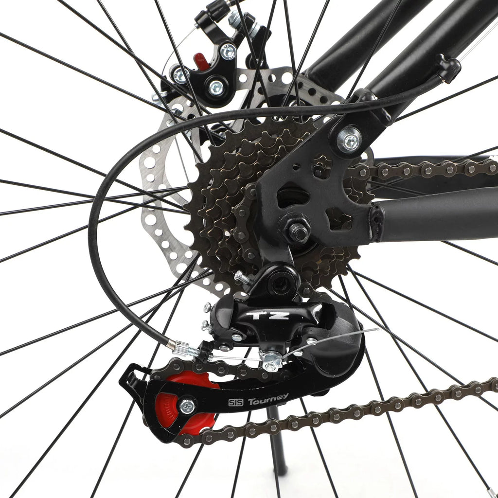 Unisex Adult Mountain Bike 27.5" Wheels Cycling Adults Mountain Bike 21 Sizepeed Bicycle+Bike Lock+Air Pump