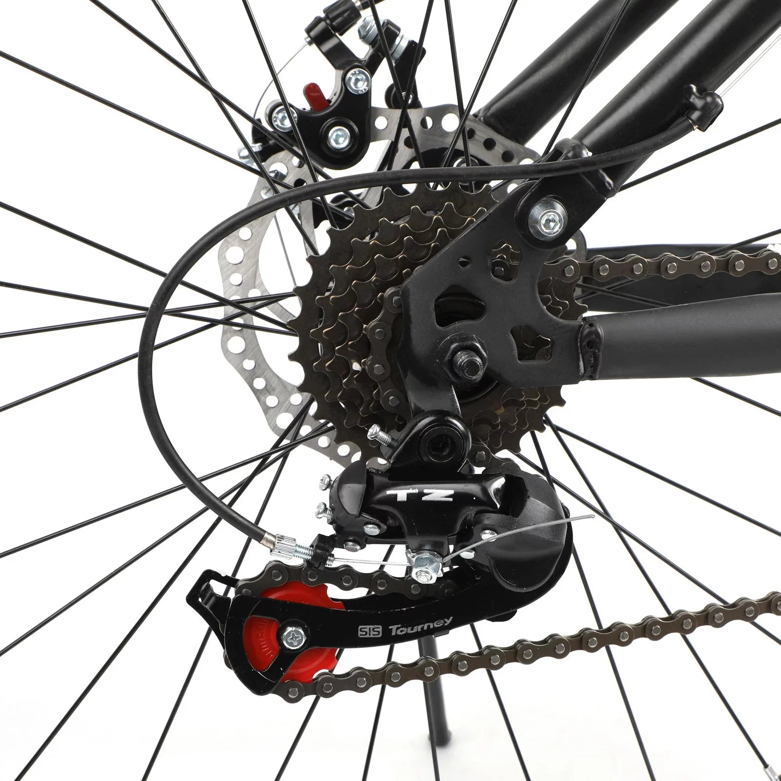 Unisex Adult Mountain Bike 27.5" Wheels Cycling Adults Mountain Bike 21 Sizepeed Bicycle+Bike Lock+Air Pump