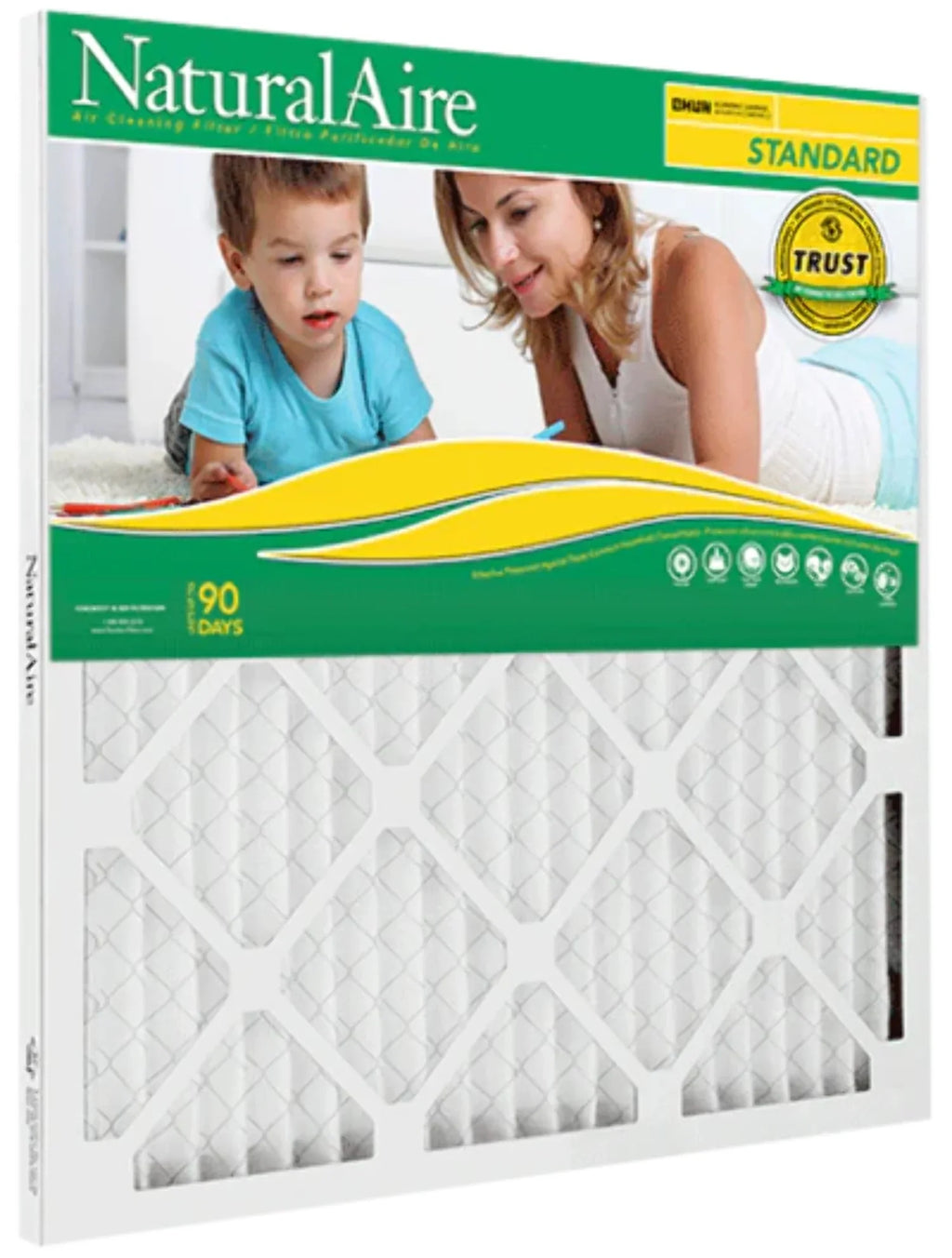 NaturalAire Sizetandard Air Filter, MERV 8, 10" x 10" x 1", 1-Pack