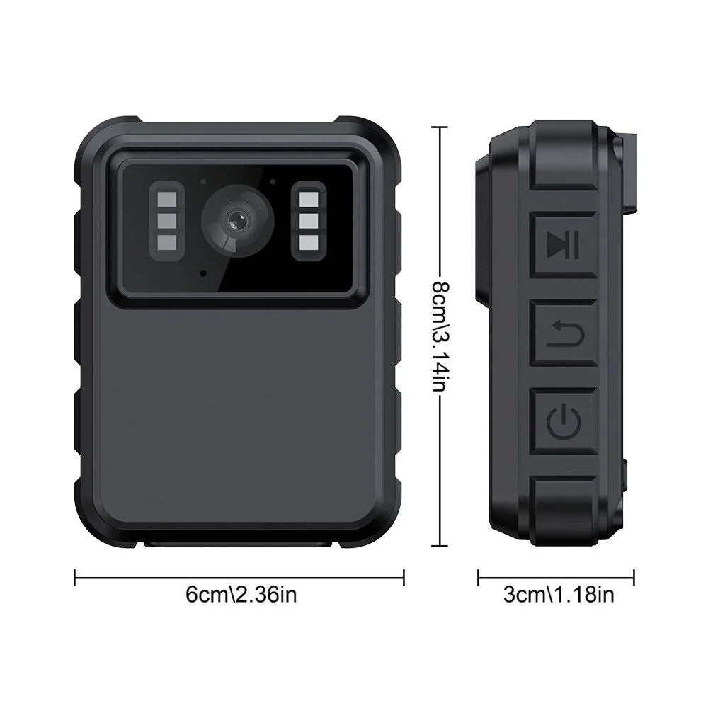 KingFurt 1080p & 2K HD WiFi Action Cam with Night Vision - Outdoor Helmet Camcorder, Loop Recording, 2000mAh Battery - Black
