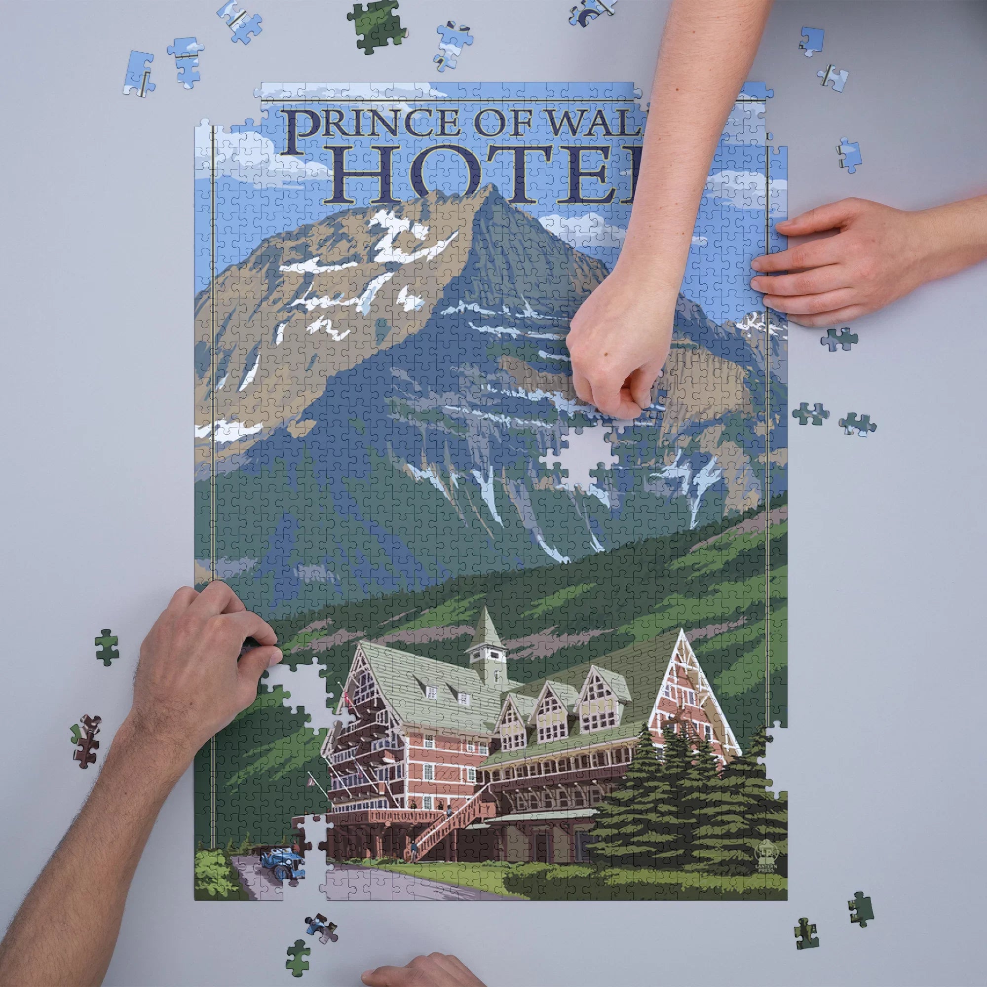 Waterton National Park, Canada, Prince of Wales Hotel (1000 Piece Puzzle, Sizeize 19x27, Challenging Jigsaw Puzzle for Adults and Family, Made in USizeA)