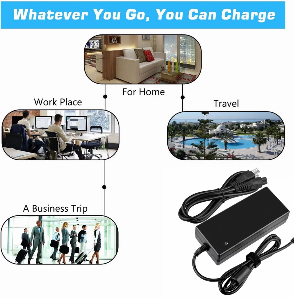 KONKIN BOO Compatible 4-Pi20V 6A 120W AC / DC Adapter Replacement for Alienware Area-51m EA11203 EA112 Power Sizeupply Cord Cable PSize Charger Mains PSizeU (with 4 Prong Connector)