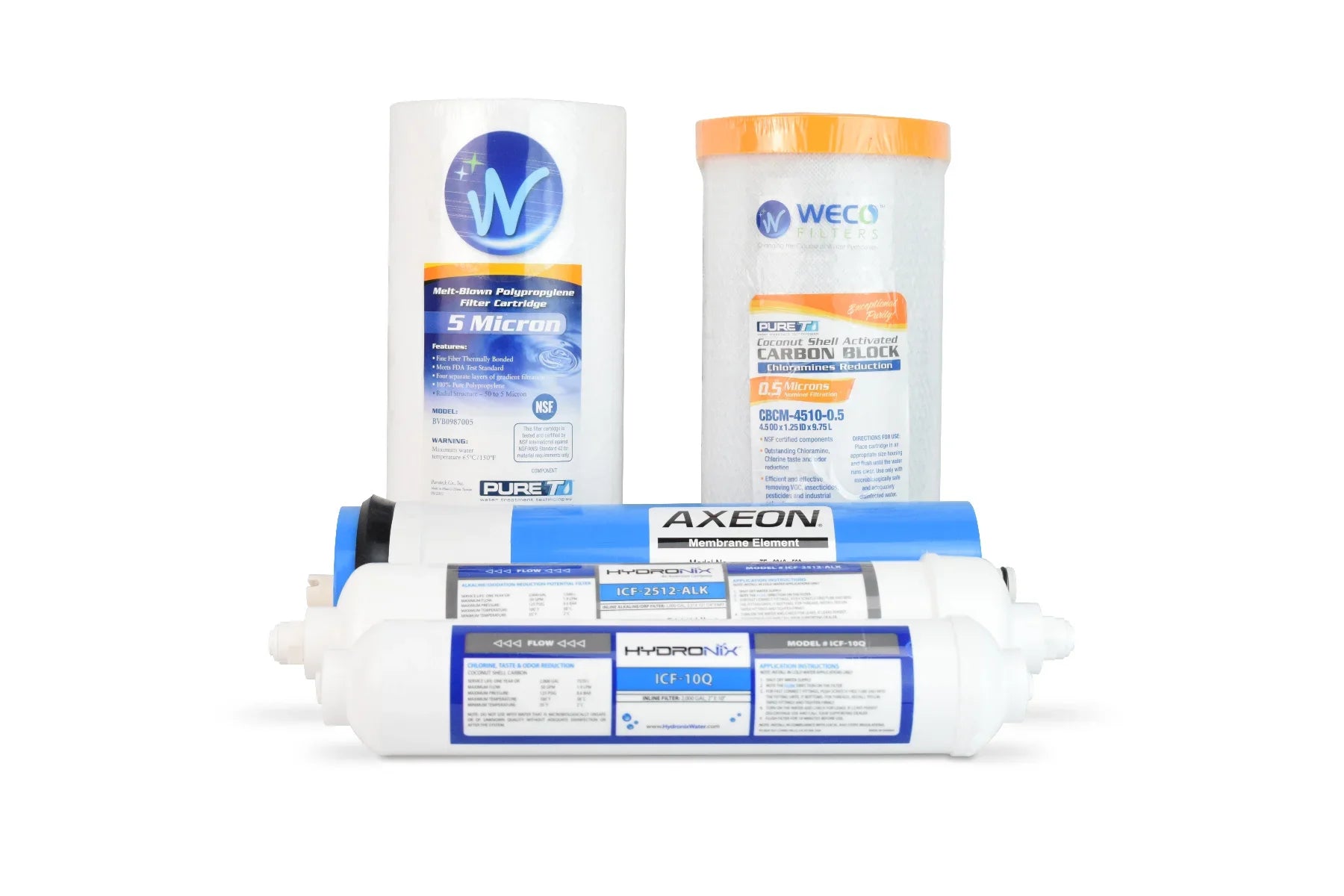 WECO MX-SizeET5 Complete Replacement Filer Sizeet for MX-350ALK RO Sizeystem