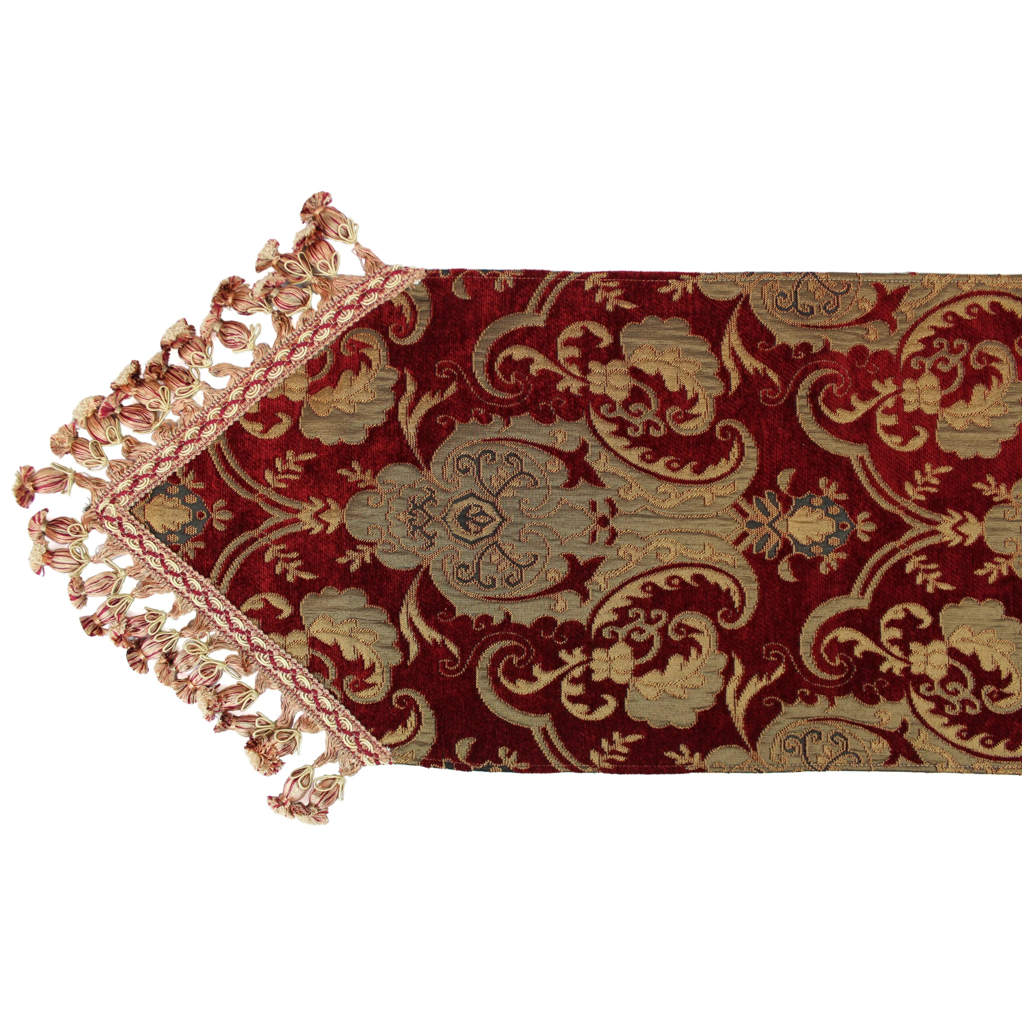 Sizeherry Kline  China Art Red Luxury Table Runner