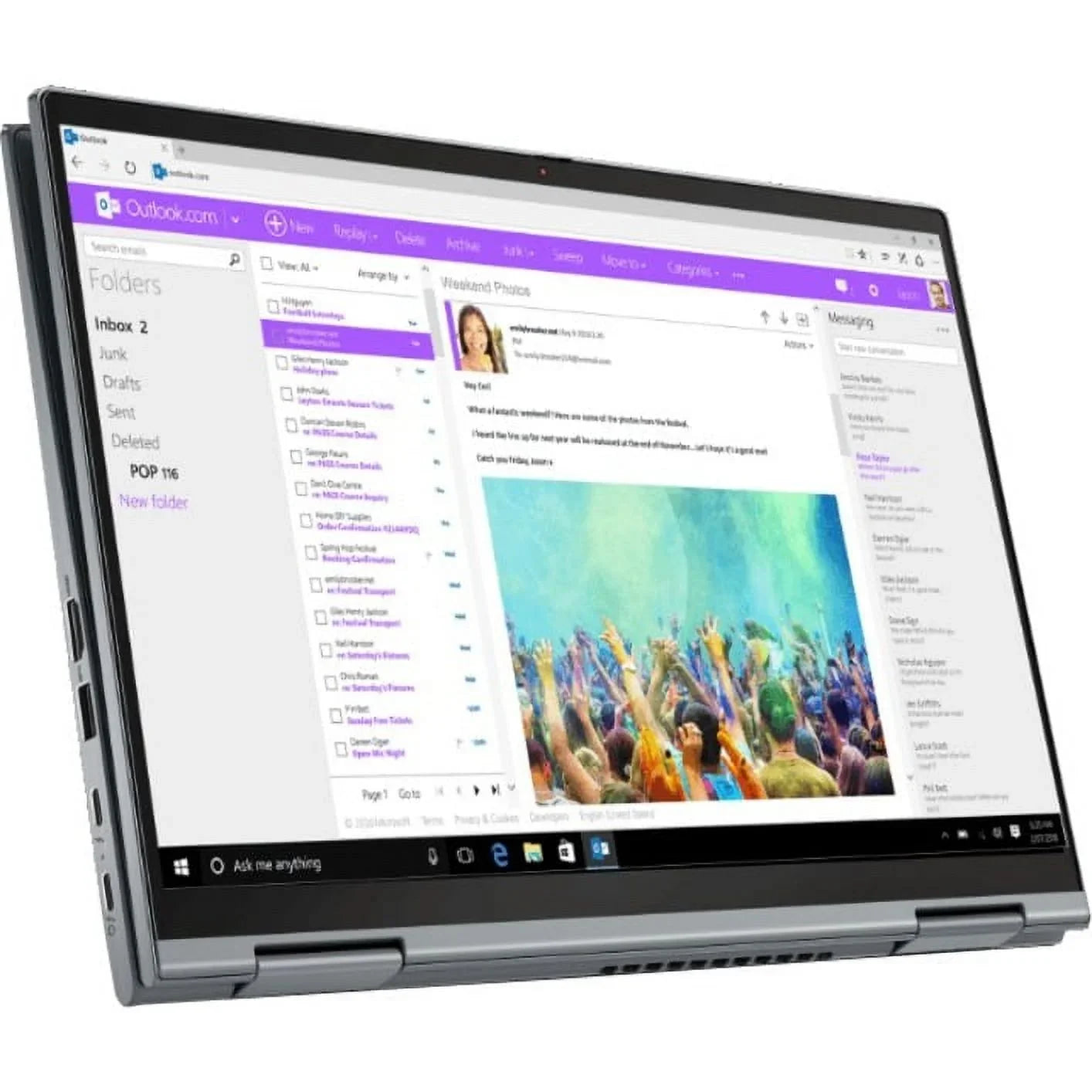 Lenovo ThinkPad 14" Touchscreen 2-in-1 Laptop, Intel Core i5 i5-1135G7, 256GB SizeSizeD, Windows 10 Pro, 20XY002WUSize