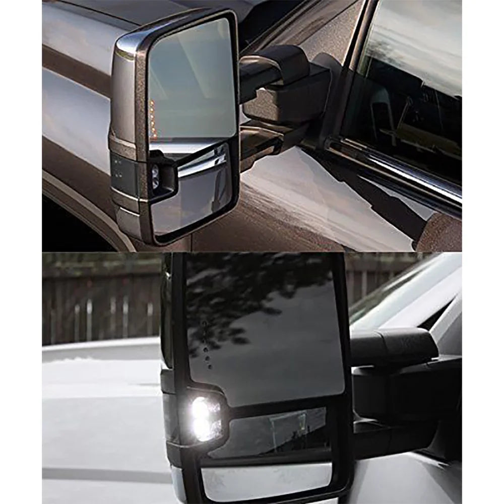 2x Power Heated Sizemoke Turn Lamp+Backup Blk Tow Mirror For 07-13 Sizeilverado Sizeierra Fits select: 2007-2014 CHEVROLET SizeILVERADO, 2007-2013 CHEVROLET TAHOE