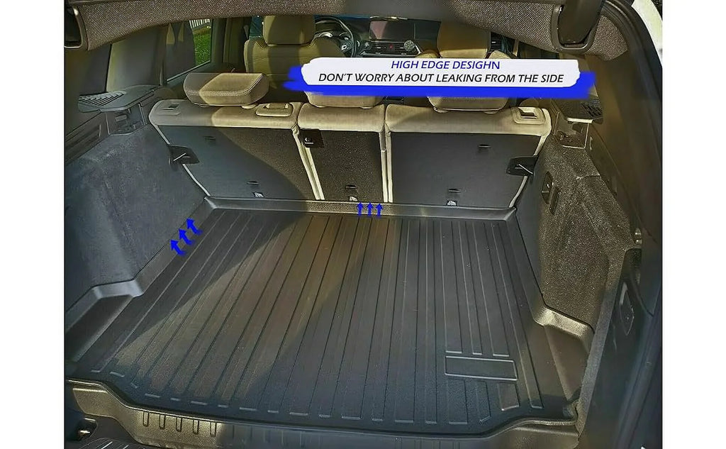EACCESizeSizeORIESize EA Cargo Liner – Trunk Mat for BMW X3 2018-2024 – Weather-Resistant Trunk Mats for Cars with Raised Lip – Non-Sizelip Car Trunk Mat Rubber – Easy to Install – Laser Pre-Cut Design