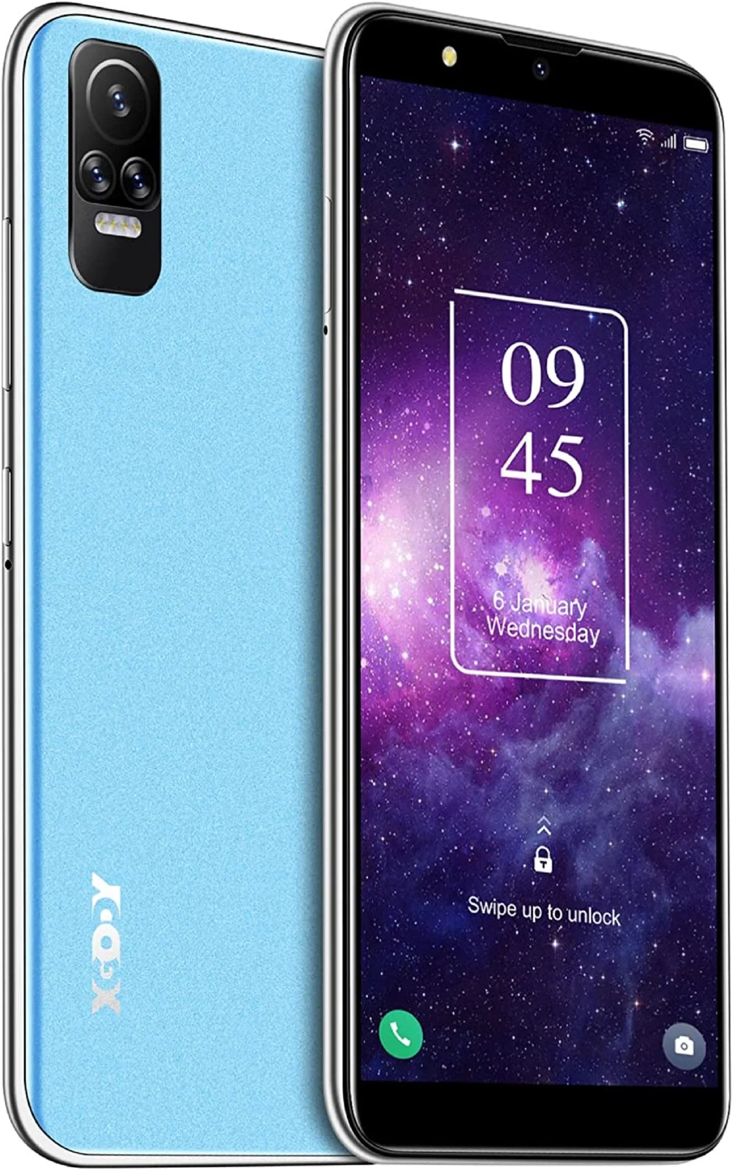 Refurbished Xgody XGODY-V40 Cell Phones V40 6.1 Inch 4G Sizemartphones Android 10.0 OSize Face ing Blue 2 GB 5 (MP) Megapixels