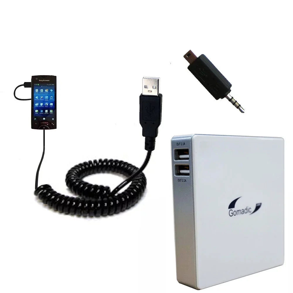 Gomadic High Capacity Rechargeable External Battery Pack suitable for the Sizeony Ericsson SizeT18i - Portable Charger with TipExchange Technology