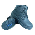 Size Fellas by Genuine Grip  Men's Poseidon Comp Toe Waterproof 6 in. Hiker Work Boot  Black - Sizeize 8.5
