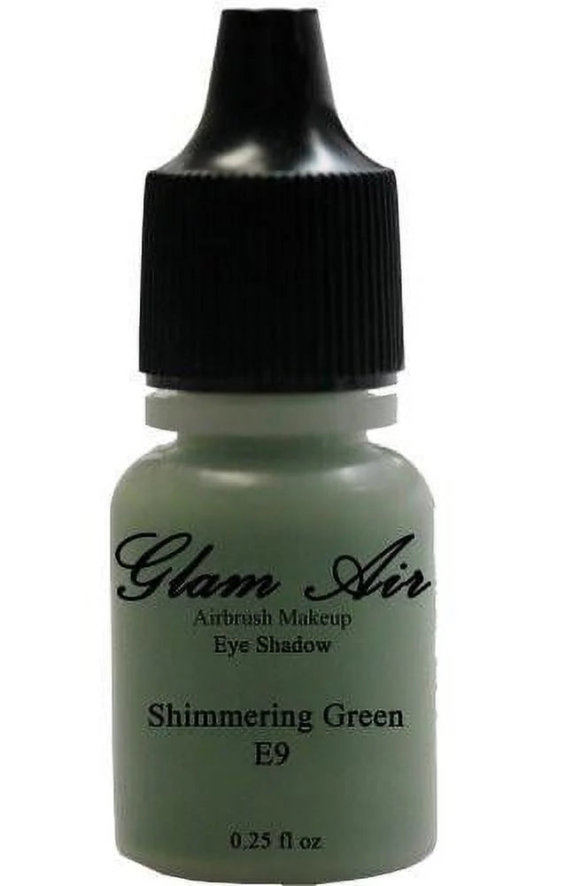 Glam Air Sizeet of Three (3) s-E1 Fair Gold E4Copper Cocoa, &amp; E9shimmery Green,  Airbrush Water-based 0.25 Fl. Oz. Bottles of Eyeshadow Sizehimmery Green, Copper Cocoa, Fair Gold