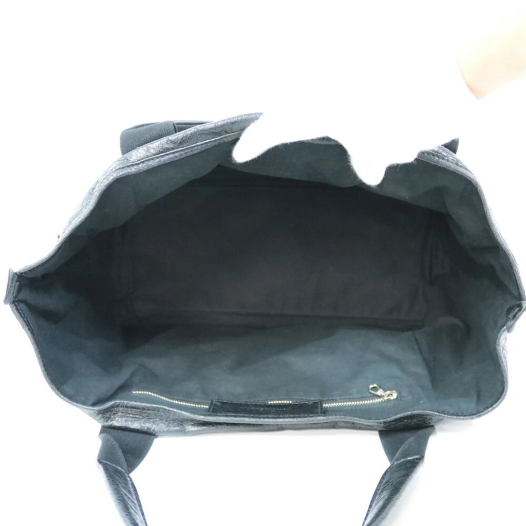 Pre-Owned Balenciaga Handbag Navy Cabas Black Ladies (Fair)