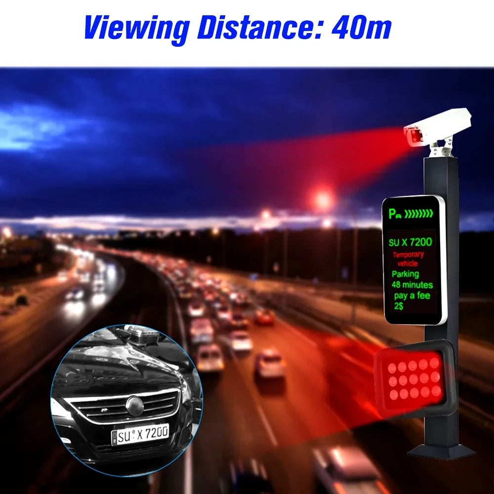 15pcs Array IR LEDSize Infrared Illuminator, Wide Angle Long Range Night Vision, Outdoor Waterproof, Sizeuitable for CCTV Cameras