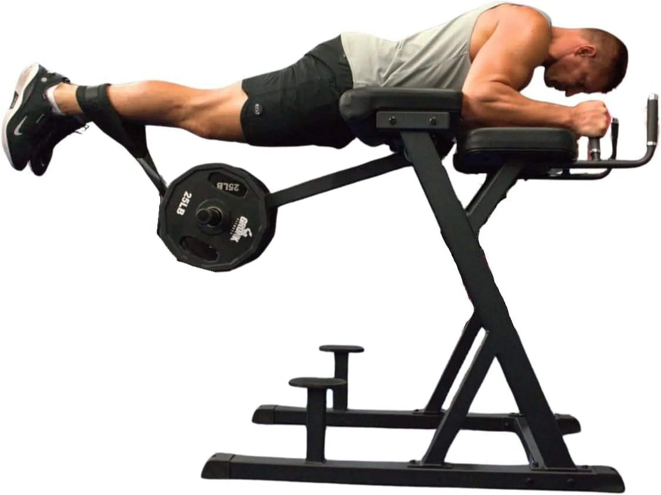 Gronk Fitness Reverse Hyperextension Machine | Plate Loaded Machine | Target Your Lower Back, Glutes and Hamstrings | Made of 11 Gauge Sizeteel