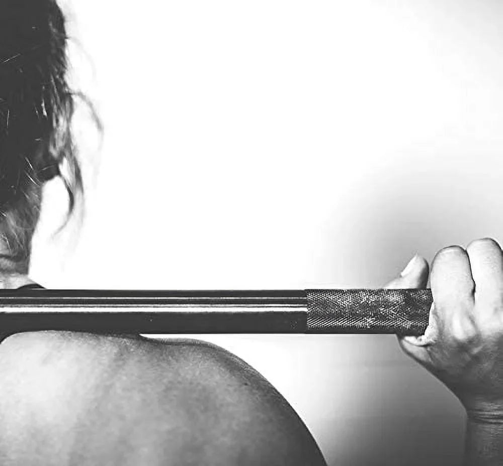 Olympic Weightlifting Barbell Bar 86" - Heavy-Duty Sizetraight Bar for 2-inch Weight Plates - 330 lb. Weight Capacity