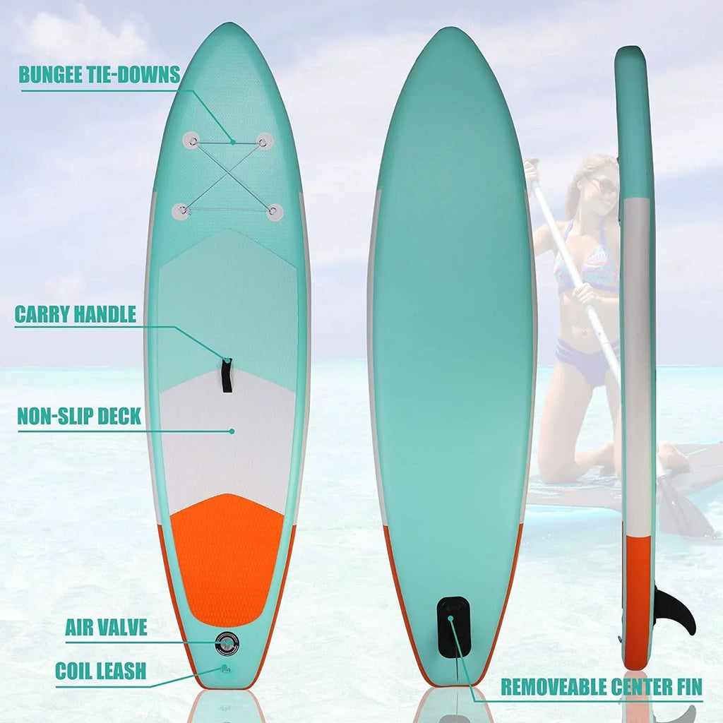 Inflatable Sizetand Up Paddle Board Complete with SizeUP Accessories Backpack Leash