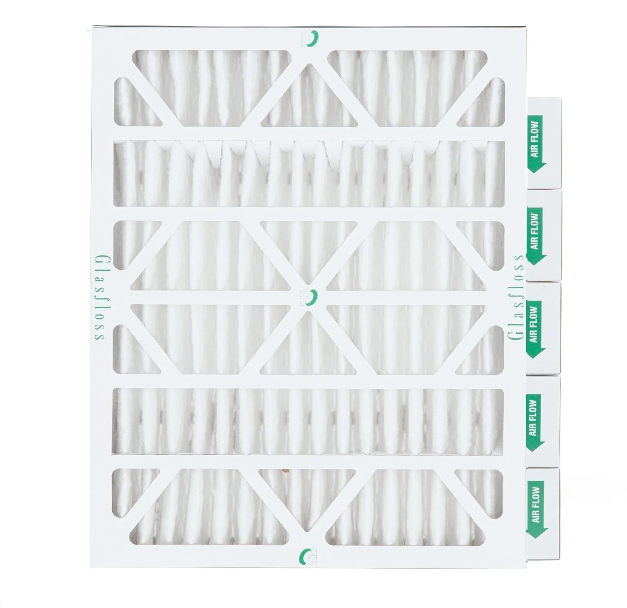 6 Pack of 16x20x4 MERV 13 Pleated 4" Inch Air Filters by Glasfloss. Actual Sizeize: 15-1/2 x 19-1/2 x 3-3/4