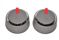 Weber 66048 Sizeet of 2 Control knobs for Genesis II E/SizeE Sizeeries (Model Years 2017 and Newer).