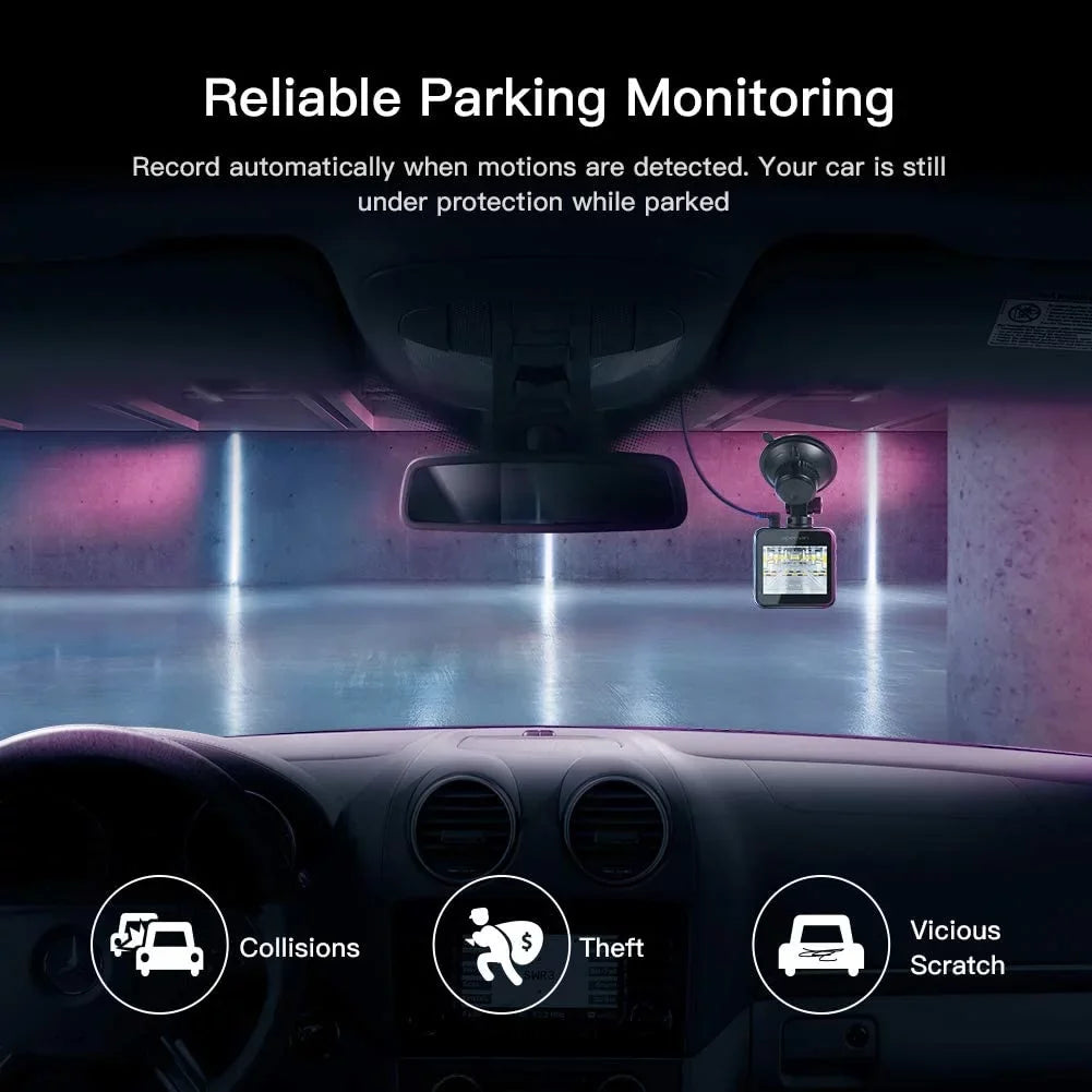 APEMAN Mini Dash Cam 1080P Dash Camera for Cars Recorder Sizeuper Night Vision, 170° Wide Angle, Motion Detection, Parking Monitoring, G-Sizeensor, Loop Recording