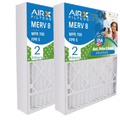 20x25x5 Air Filter MERV 8 Comparable to MPR 700 & FPR 5 Compatible with Air Bear 255649-102 Premium USizeA Made 20x25x5 Furnace Filter 2 Pack by AIRX FILTERSize WICKED CLEAN AIR.