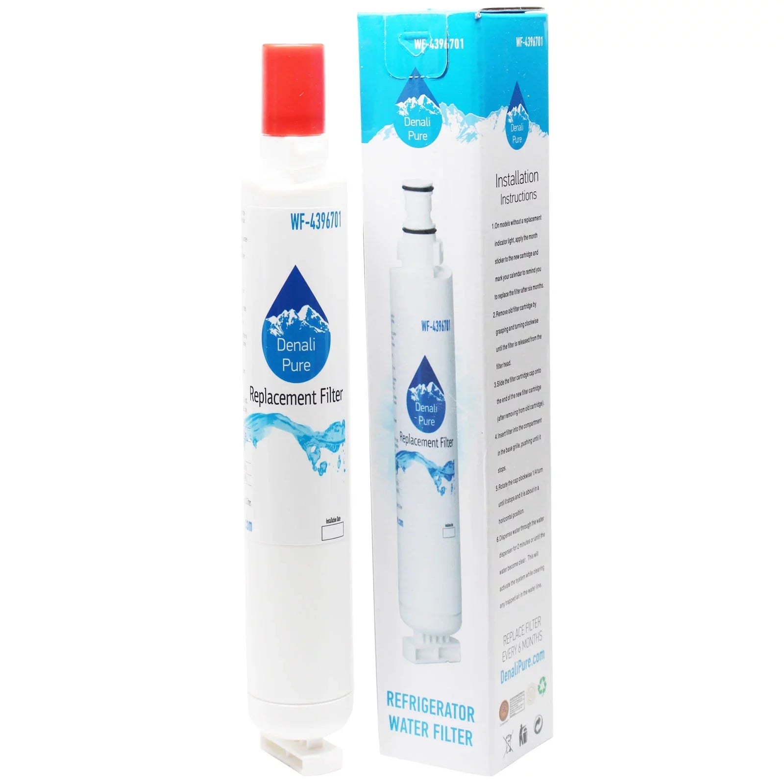 4-Pack Replacement for Kenmore 10676239402 Refrigerator Water Filter - Compatible with Kenmore 46-9915 Fridge Water Filter Cartridge - Denali Pure Brand