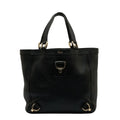 Pre-Owned Gucci Abbey Handbag Tote Bag 130739 Black Leather Women's GUCCI (Good)