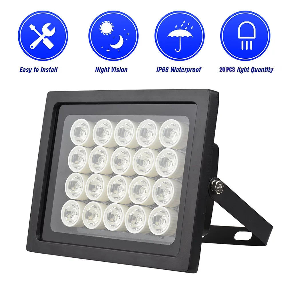 GoolRC Professional Camara 20pcs LEDSize Wide Angle Long Waterproof for CCTV