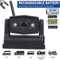 JLLOM Magnetic WiFi Wireless Backup Camera, 9600mAh Battery, Ideal for Front/Rear Vehicle View