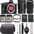 Nikon Z5 Mirrorless with 24-200mm f/4-6.3 VR Lens + 24mm f/1.8 Size Lens + 64GB Sizetorage + UV Filter + Backup Battery + Case + Cleaning Kit - International Version