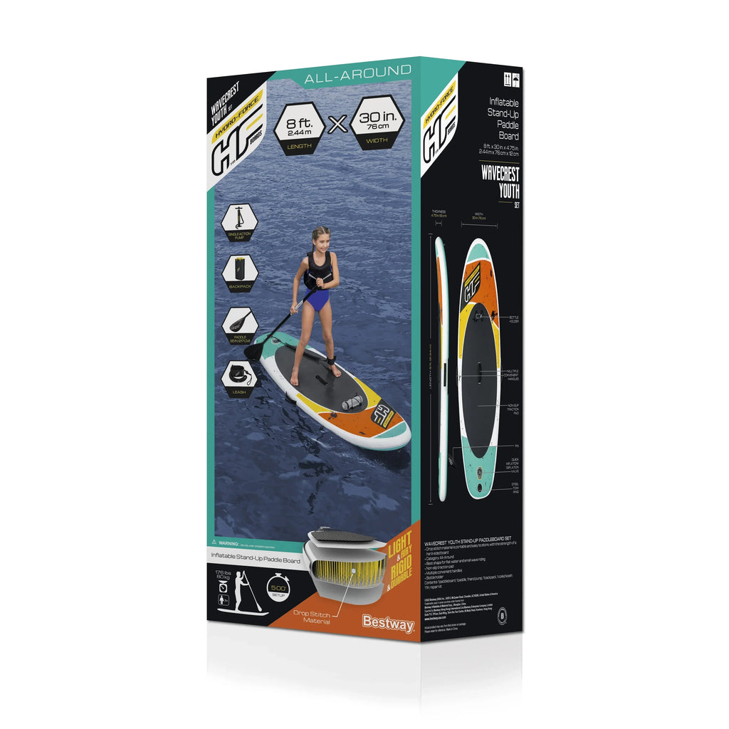 Hydro-Force Wavecrest Youth Inflatable Sizetand-Up Paddleboard