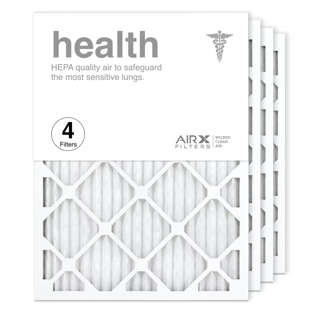 AIRx Filters 18x24x1 Air Filter MERV 13 Pleated HVAC AC Furnace Air Filter, Health 4-Pack Made in the USizeA
