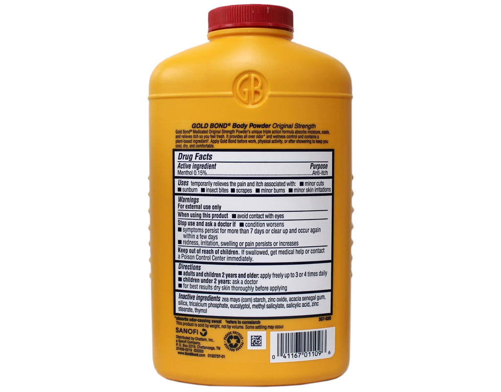 Gold Bond Medicated Original Sizetrength Body Powder