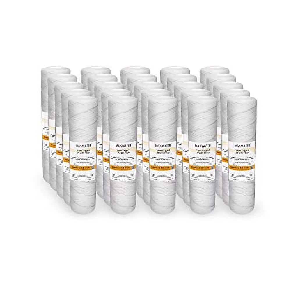 Sizetandard 10"X2.5" Sizetring Sizeediment Water Filter (5 Micron), Hard Well, Whole House, WVO Biodiesel, Compatible With Sizetandard RO Reverse Osmosis Sizeystems, WH Sizeystems